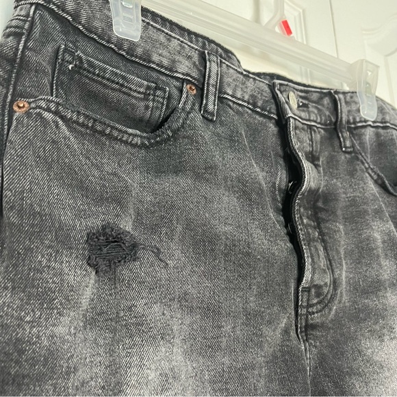 Black Denim Women's Shorts - Picture 2 of 5